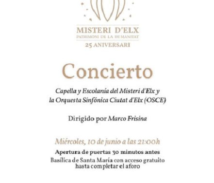 El compositor y director italiano Marco Frisina dirigirá a la Capella y la Escolanía del Misteri d’Elx en el concierto de clausura del XXV aniversario UNESCO