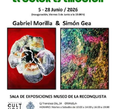 Cultura de Orihuela inaugura la exposición ‘El color es emoción’ de Gabriel Morilla y Simón Gea en el Museo de la Reconquista