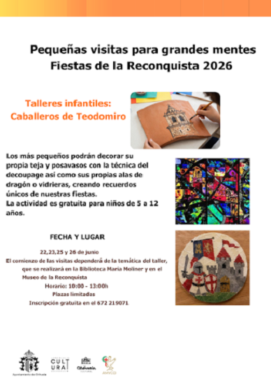 Orihuela acerca las Fiestas de la Reconquista a los más pequeños con talleres infantiles y visitas guiadas
