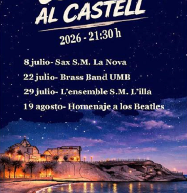 L’Ensemble de la S.M. L’Illa protagoniza este miércoles la tercera cita de ‘Concerts al Castell’