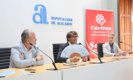 La Diputación respalda el ‘Abanico solidario’ de Cáritas para financiar proyectos de acción social en la provincia