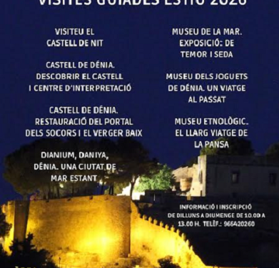 Empieza la oferta estival de visitas guiadas al Castillo y los museos de Dénia