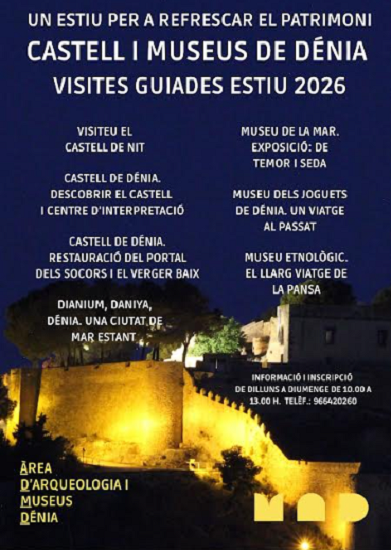 Empieza la oferta estival de visitas guiadas al Castillo y los museos de Dénia