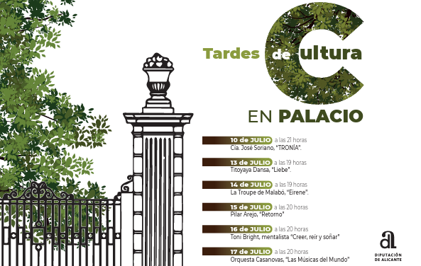 La Diputación lleva a los jardines del Palacio Provincial un ciclo de espectáculos gratuitos para toda la familia