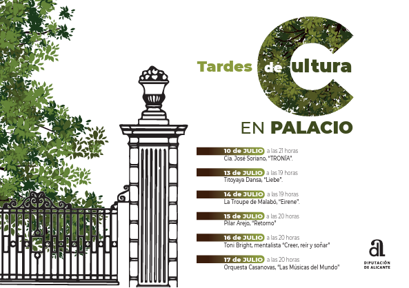 La Diputación lleva a los jardines del Palacio Provincial un ciclo de espectáculos gratuitos para toda la familia