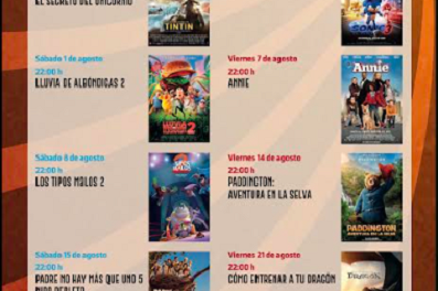 Del 25 de juliol al 22 d’agost, cinema d’estiu “a la fresca” i gratuït en la Plaça de l’Església i la platja de Muchavista del Campello, amb 9 projeccions de pel·lícules de tall familiar