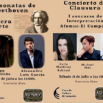 Pianistas de proyección internacional se dan cita este fin de semana en la Casa de Cultura de El Campello para ofrecer un concierto gratuito de primer nivel