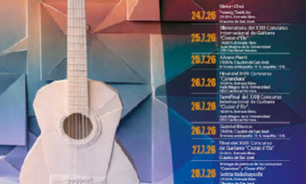 Arranca el XXVIII Festival de Guitarra ‘Ciutat d’Elx’: una cita imprescindible con la música