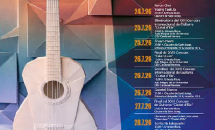 Arranca el XXVIII Festival de Guitarra ‘Ciutat d’Elx’: una cita imprescindible amb la música