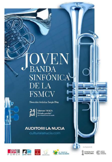 Concierto gratuito de la Jove Banda Simfònica de la Comunitat Valenciana en La Nucía