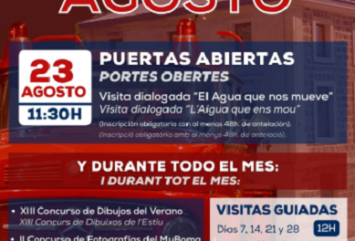 Programación del Museo de Bomberos del mes de agosto