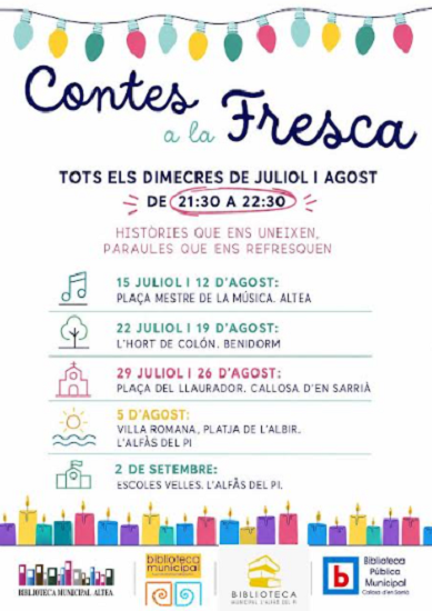 El Museo Villa Romana de l’Albir acoge hoy una nueva sesión de ‘Contes a la fresca’