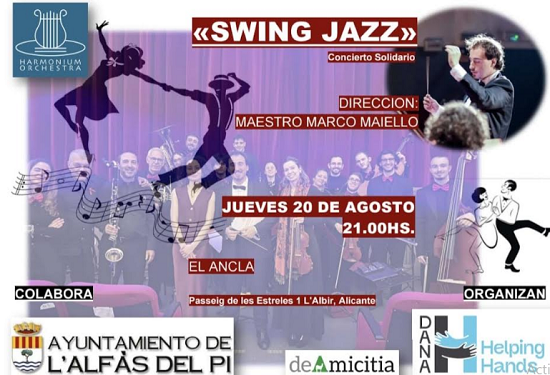 Harmonium Orchestra ofrece este jueves el concierto solidario ‘Swing Jazz’ en la playa de l’Albir