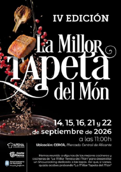 Alicante promueve su comercio local y la gastronomía en septiembre con ‘A las Bravas’, ‘La Millor Tapeta’ y ‘Quintana en Vendimia’