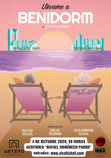 Cultura acerca el teatro al Centro Cultural con la obra ‘Llévame a Benidorm’ el próximo 4 de octubre