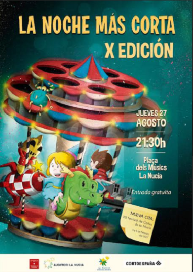 La Décima Edición de «La Noche Más Corta» cierra el ciclo de 12 noches de Cine Familiar Estival 2026 de La Nucía