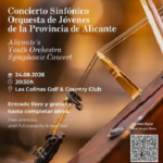 La Concejalía de Cultura de Orihuela organiza un concierto sinfónico de la Orquesta de Jóvenes de la Provincia de Alicante en Las Colinas Golf & Country Club