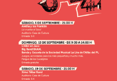 L’Alfàs en Jazz inaugura la seua 33a edició aquest cap de setmana a l’auditori de la Casa de Cultura