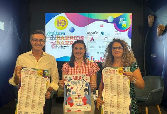 Cultura en Barrios programa 70 actividades de octubre a diciembre en Alicante para cerrar el año con 145 y Aula Abierta ofrece 101 cursos