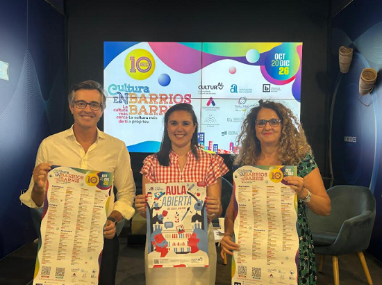 Cultura en Barris programa 70 activitats d’octubre a desembre a Alacant per a tancar l’any amb 145 i Aula Oberta ofereix 101 cursos