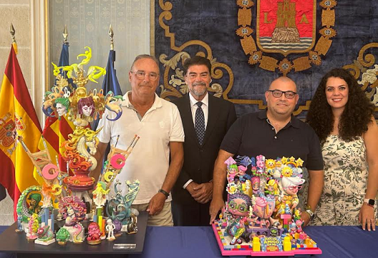 Pedro Espadero y Sergio Gómez volverán a plantar las hogueras oficiales de Alicante en 2027