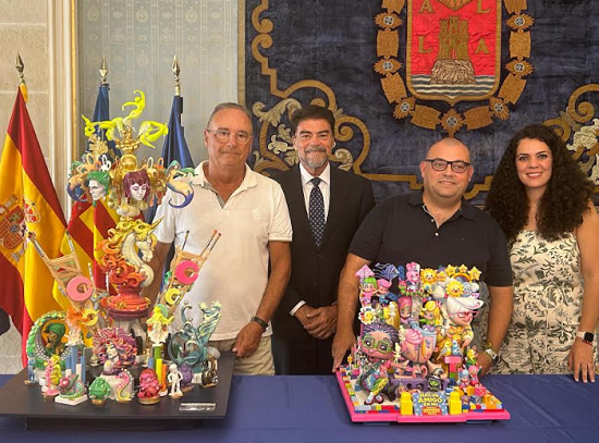 Pedro Espadero y Sergio Gómez volverán a plantar las hogueras oficiales de Alicante en 2027