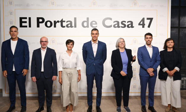 Pedro Sánchez presenta el primer portal del parque público estatal de vivienda y aboga por «alquileres realistas para salarios reales»