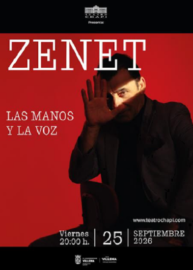 Zenet abre la nueva temporada del Teatro Chapí de Villena con su íntimo espectáculo ‘Las manos y la voz’