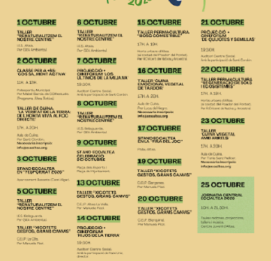 ECOALTEA 2026 presenta la seua programació: Més de 40 activitats de l’1 al 25 d’octubre