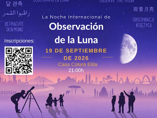 Elda se suma a la Noche Internacional de Observación de la Luna con una actividad abierta a la ciudadanía