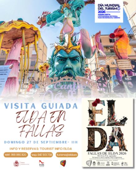 Elda invita a descubrir sus Fallas con una visita guiada con motivo del Día Mundial del Turismo
