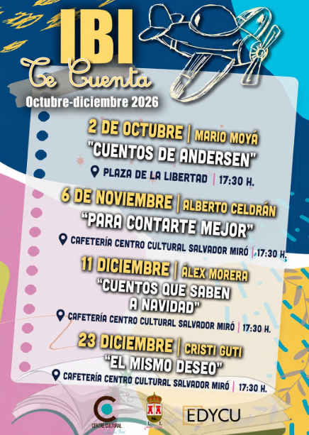 Cuatro sesiones de “Ibi te Cuenta” para el último trimestre del año