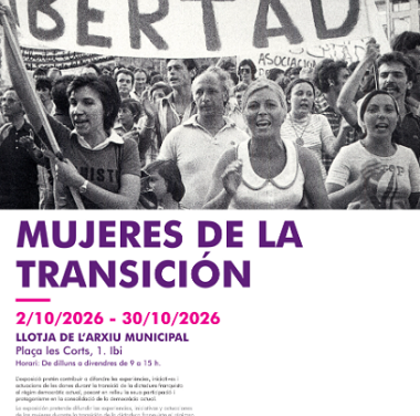 El Archivo Municipal de Ibi acogerá la exposición “Mujeres de la Transición”
