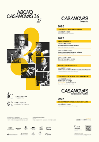 La Asociación Francisco Casanovas presentará el próximo 3 de octubre su web y Abono Casanovas 26-27