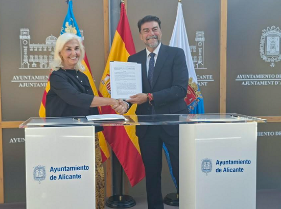 Alicante restaura la muralla del Castillo mediante un convenio con la Fundación Hortensia Herrero