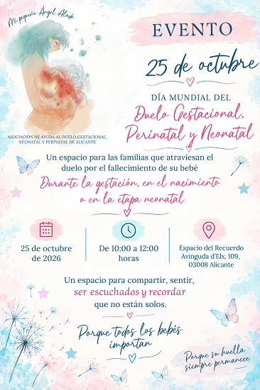 Mi Pequeño Ángel Alado reivindica el Día del Duelo Gestacional, Neonatal y Perinatal y crea espacios íntimos para recordar a los bebés fallecidos