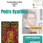 Este próximo martes continuará el ciclo “Bajo la higuera” en el Casino Orcelitano con la presencia del ilustrador Pedro Oyarbide