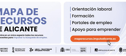 Impulsalicante presenta el Mapa de Recursos de Empleo, Formación y Emprendimiento de Alicante
