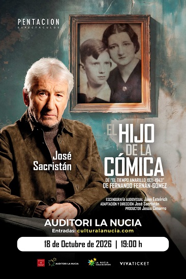 El hijo de la cómica de José Sacristán a l’Auditori de la Nucia