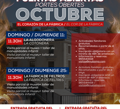Programación de Octubre del Museo del Consorcio Provincial de Bomberos (MuBoma)