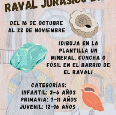 Llega una nueva convocatoria del concurso de dibujo “Raval Jurásico” al MUPE