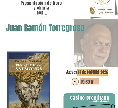 Este jueves continuará en el casino orcelitano el ciclo “Bajo la higuera”, promovido por la Fundación Miguel Hernández