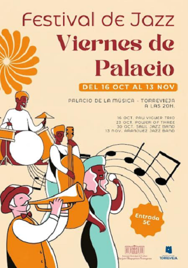 Torrevieja dedica cuatro noches al jazz con el ciclo «VIERNES DE PALACIO»